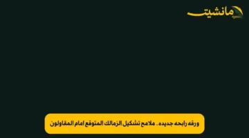 ورقة رابحة جديدة.. ملامح تشكيل الزمالك المتوقع أمام المقاولون